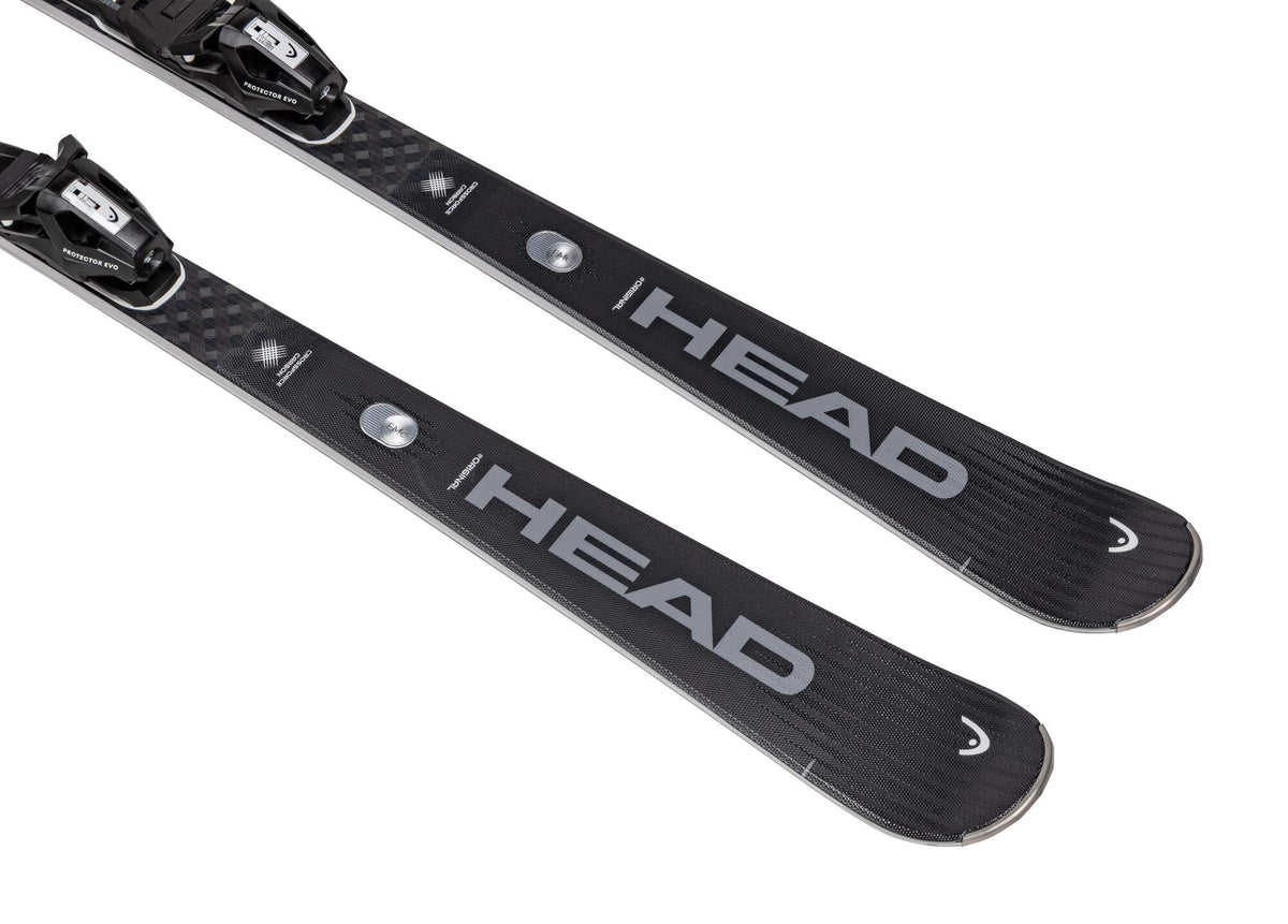 HEAD Supershape e-Original Skis with Protector EVO PR 13 GW Bindings - tip detail