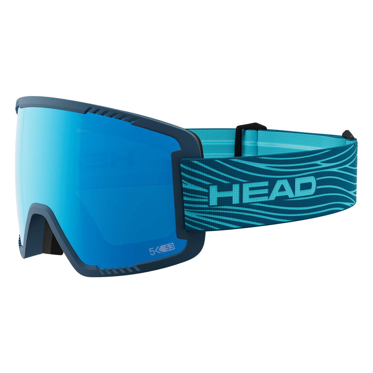 Head CONTEX PRO 5K RACE blue petrol + SL Ski & Snowboard Goggles - official product view