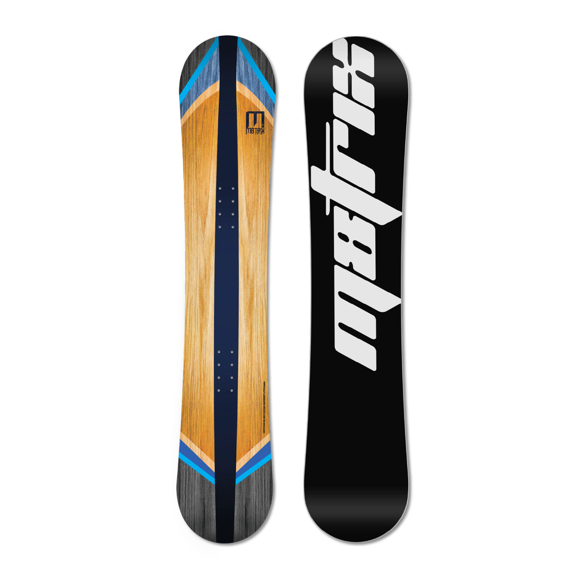 M8TRIX Classic Camber Rocker Camber Sidewall Snowboard - Front View