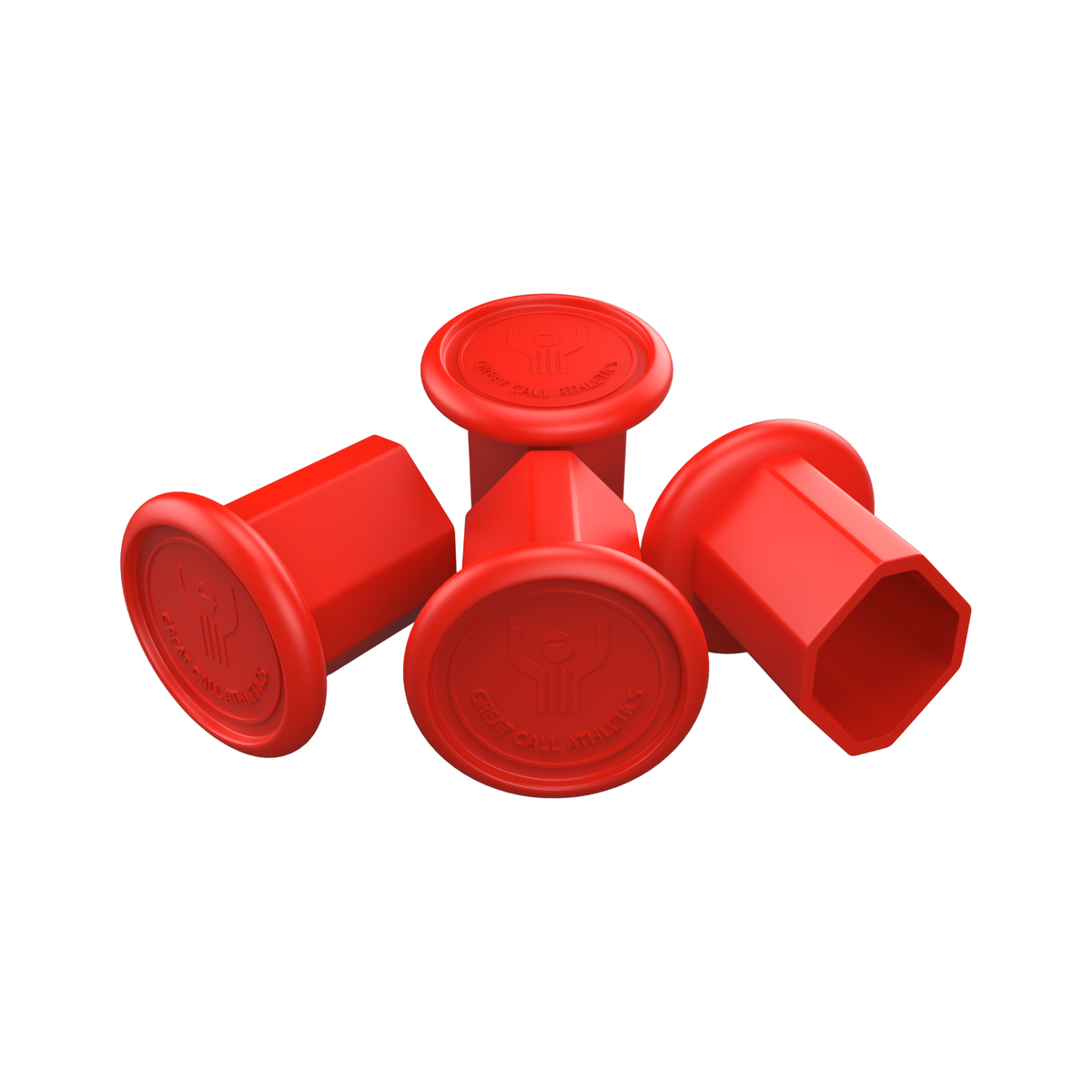 Great Call Athletics Pro Lacrosse Butt End Cap Red - 391704_RD_1