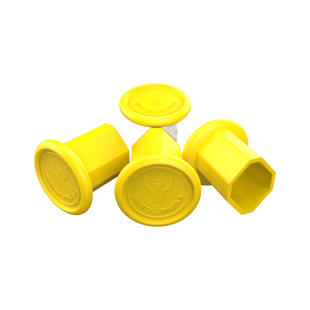 Great Call Athletics Pro Lacrosse Butt End Cap Yellow - 391704_YE_1