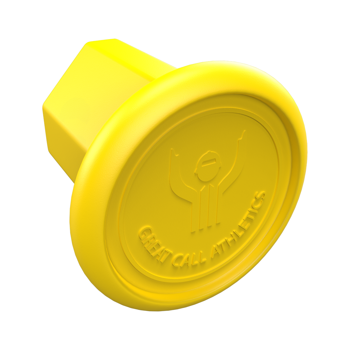 Great Call Athletics Pro Lacrosse Butt End Cap Yellow - 391704_YE_2