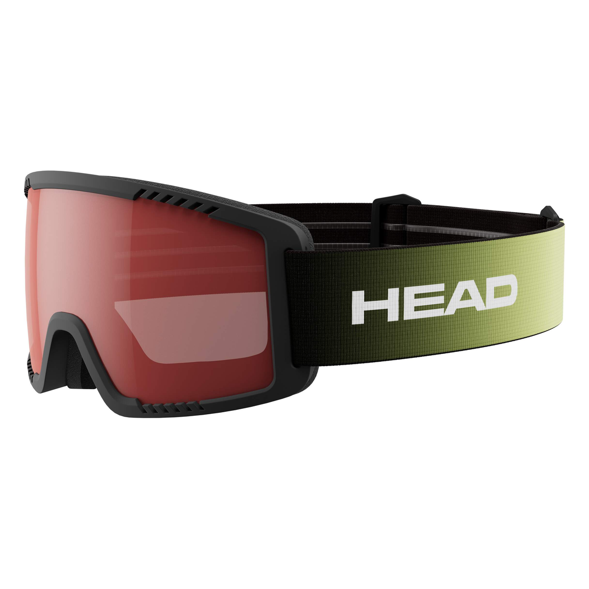 Head CONTEX YUKI red lime Ski & Snowboard Goggles - official product view