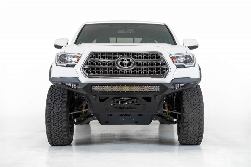 Addictive Desert Designs 16-19 Toyota Tacoma Stealth Fighter Front Bumper w/ Winch Mount - View 4