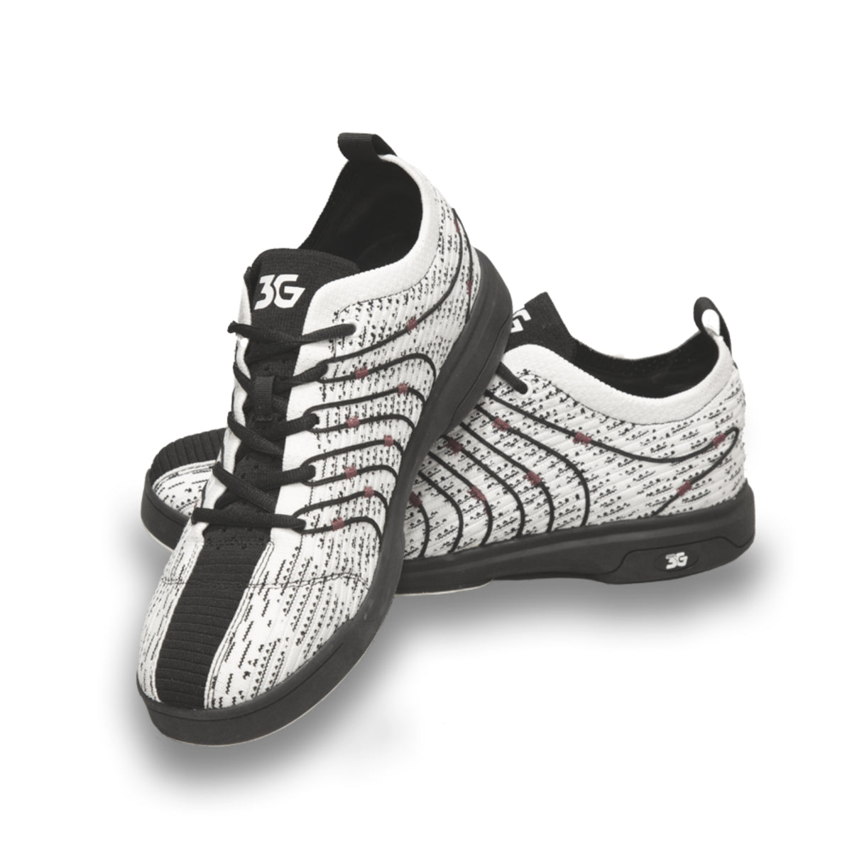 3G Men’s Ascent II White Black Right Hand Bowling Shoes