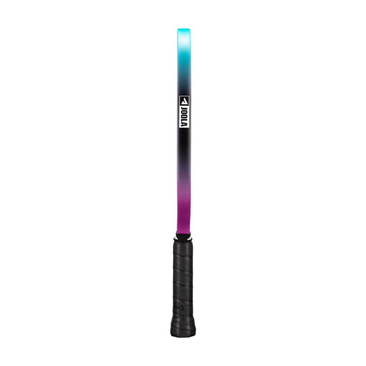 Gradient-colored baton with a brand logo on a white background