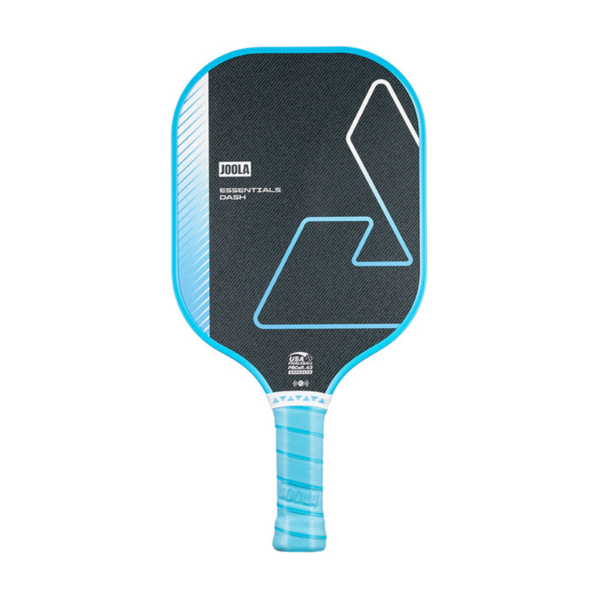 Blue and black pickleball paddle with JOOLA branding on a white background