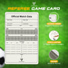 Soccer Referee Game Cards Pro | 50 Pack | Double Sided Thick Print Match Data Record Set