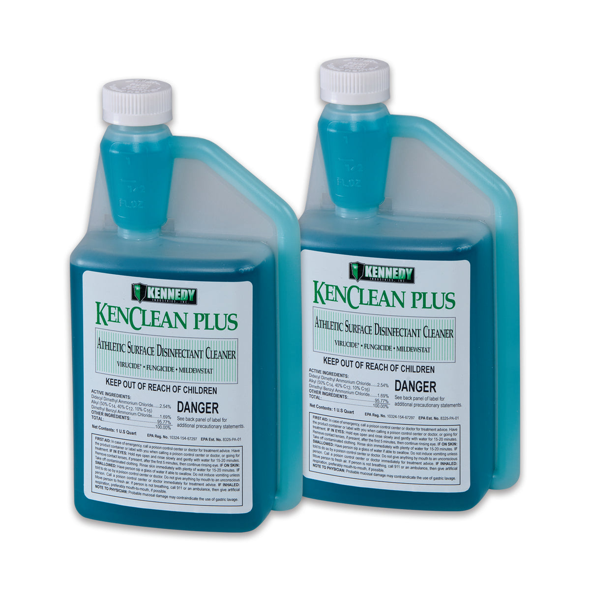 Kennedy KenClean Plus Athletic Disinfectant Cleaner Concentrate - 1 Quart (Pack of 2)