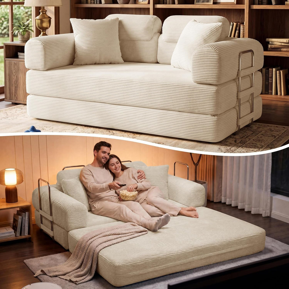 Convertible Loveseat Sofa Bed with Modular Layout - View 23
