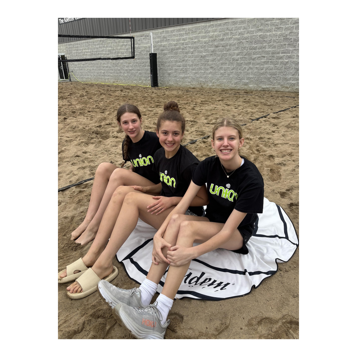 Tandem Sport Round Volleyball Beach Towel - Alternate View 3