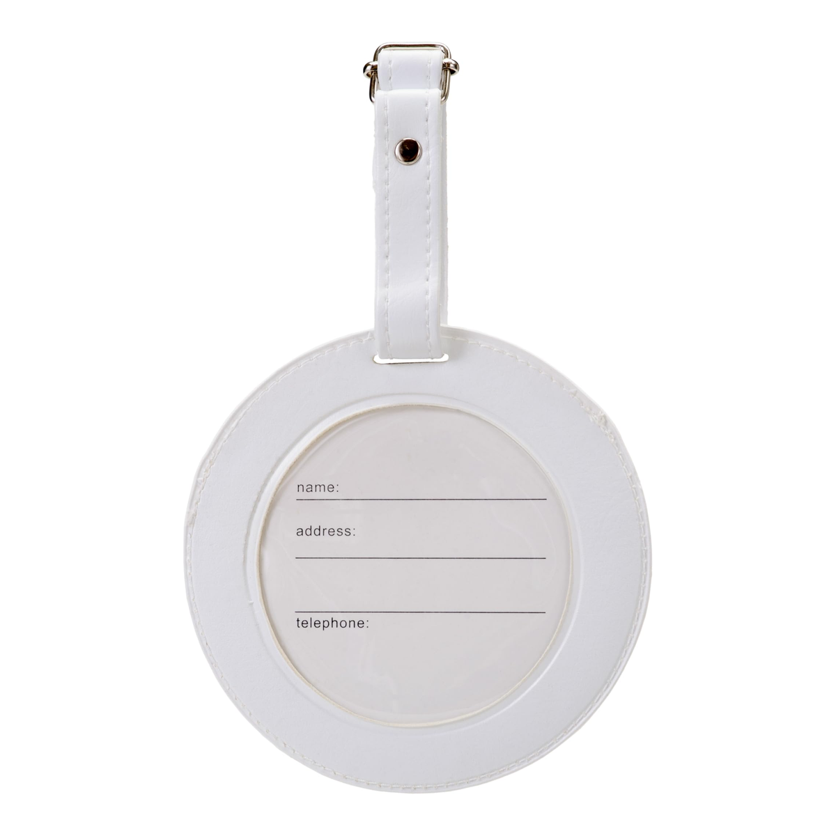 Tandem Sport Volleyball Luggage Tag, White - Alternate View 1