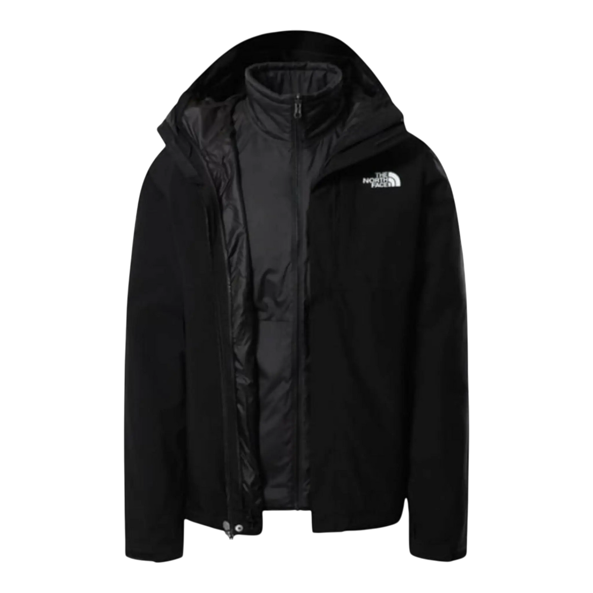 The North Face Carto Triclimate Hooded 3-in-1 Men's Jacket — Black