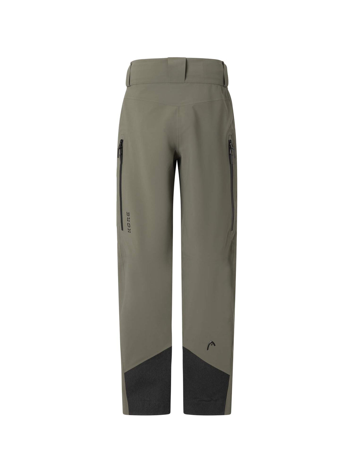 HEAD KORE Pants Mens Ski Pants in Green Sand - back view