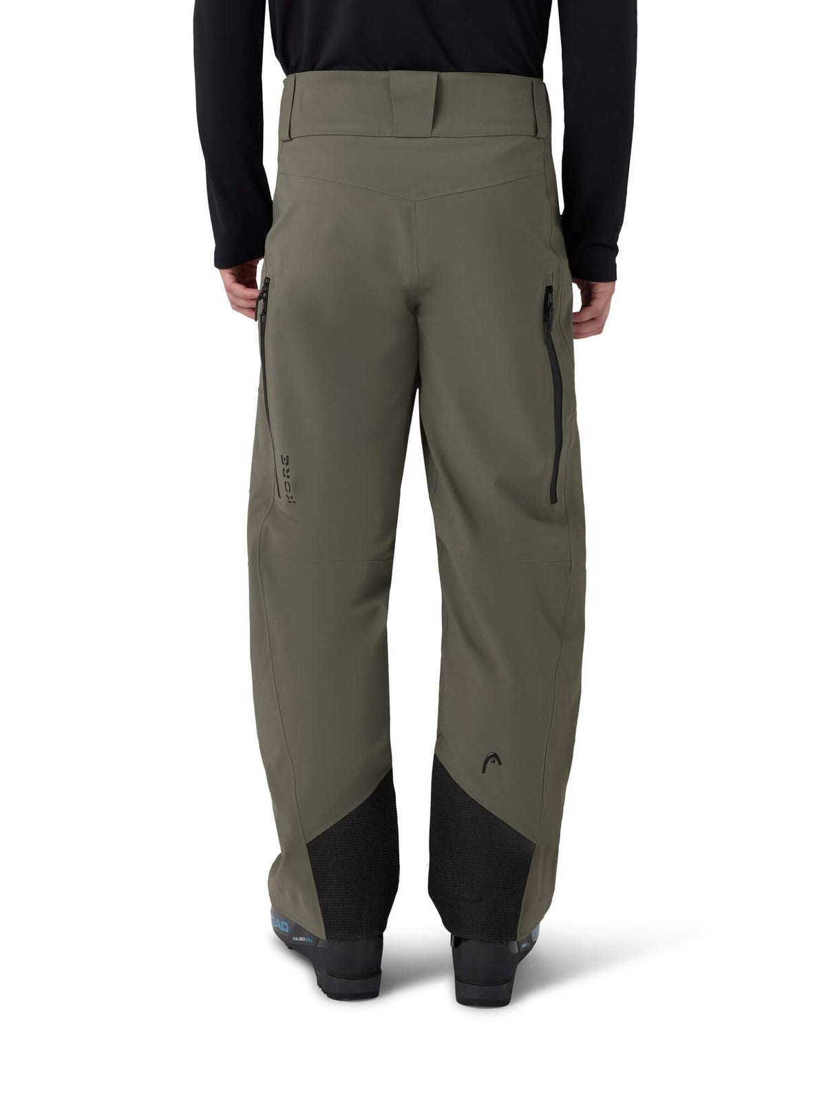 HEAD KORE Pants Mens Ski Pants in Green Sand - lifestyle back