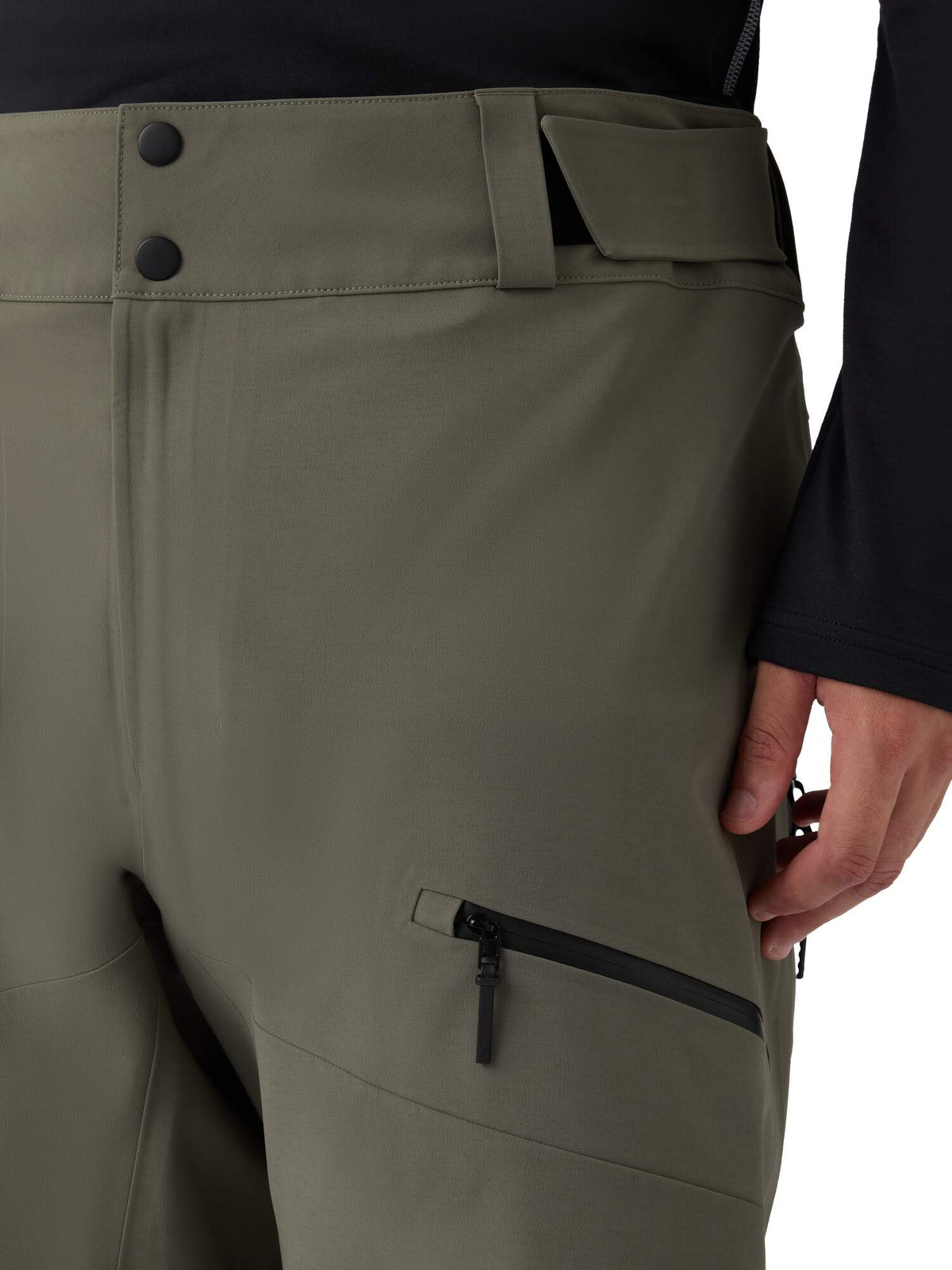 HEAD KORE Pants Mens Ski Pants in Green Sand - detail