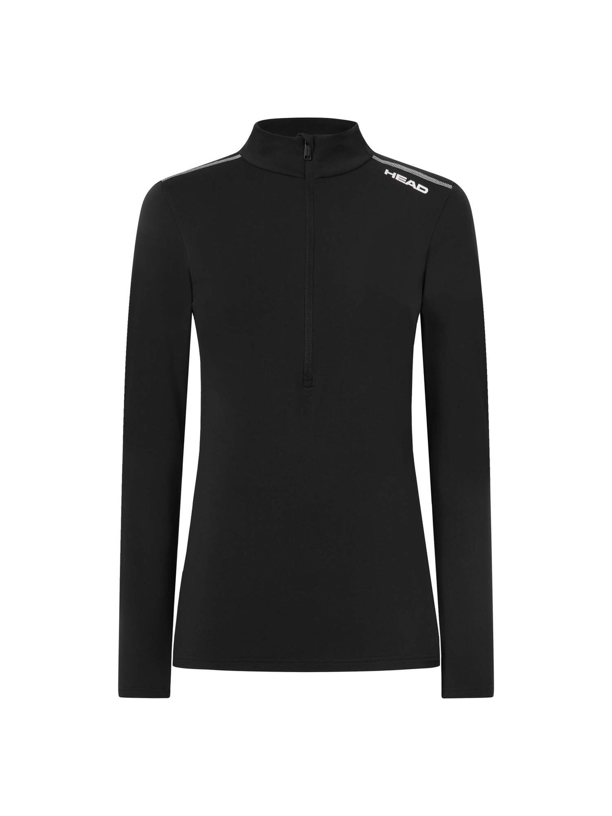 HEAD RACE Half Zip Midlayer Womens, Black, Size 38 - front view