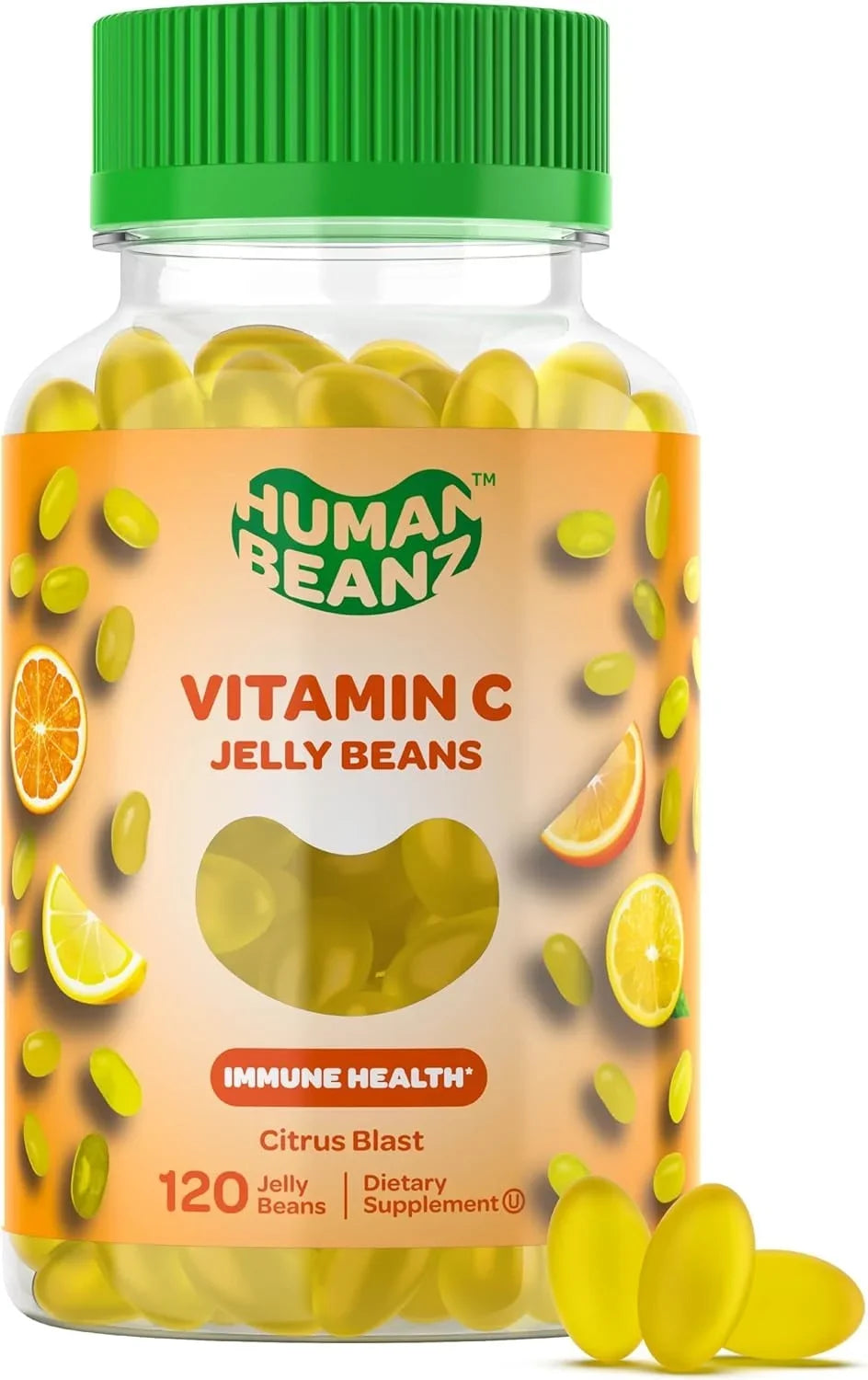 Human Beanz Vitamin C Jelly Beans Supplement, 120 ct