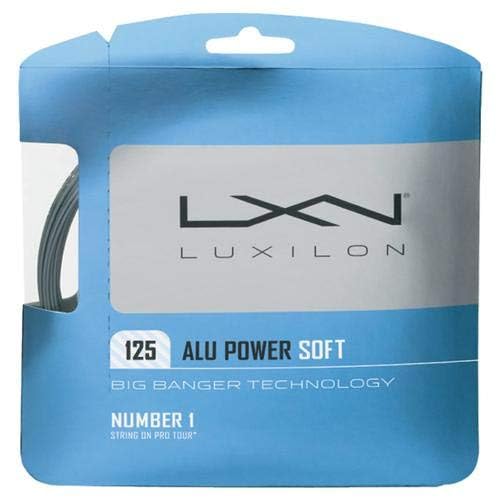 Luxilon ALU Power Soft 125 Tennis String Set, 1.25 mm 16L, Silver - alternate view 1