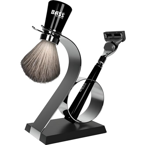 Bass Brushes Viper Shave Set with Bowl