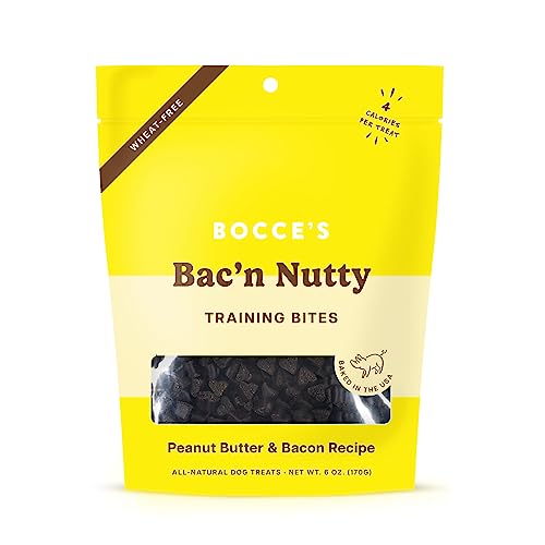 Bocce's Bakery Bacon Nutty Training Bites Dog Treats, 6 oz (Case of 12)