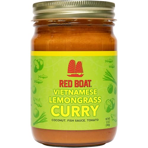 Red Boat Vietnamese Lemongrass Curry Sauce, 12 fl oz (Case of 6)