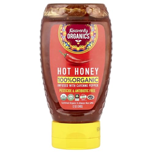 Heavenly Organics Organic Hot Honey, 12 oz (Case of 6)
