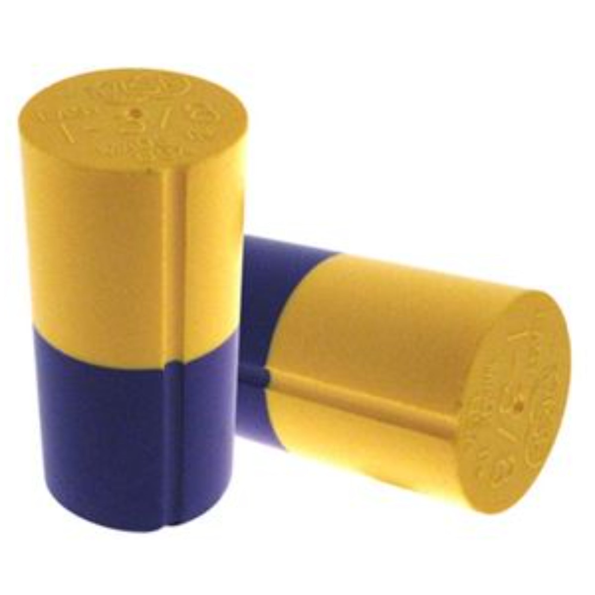 Vise Grip Dual Yellow/Grape Color Bowling Easy Urethane Thumb Slugs - front view
