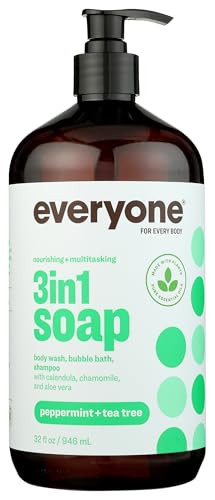 Everyone Peppermint Tea Tree 3-in-1 Soap, 32 fl oz