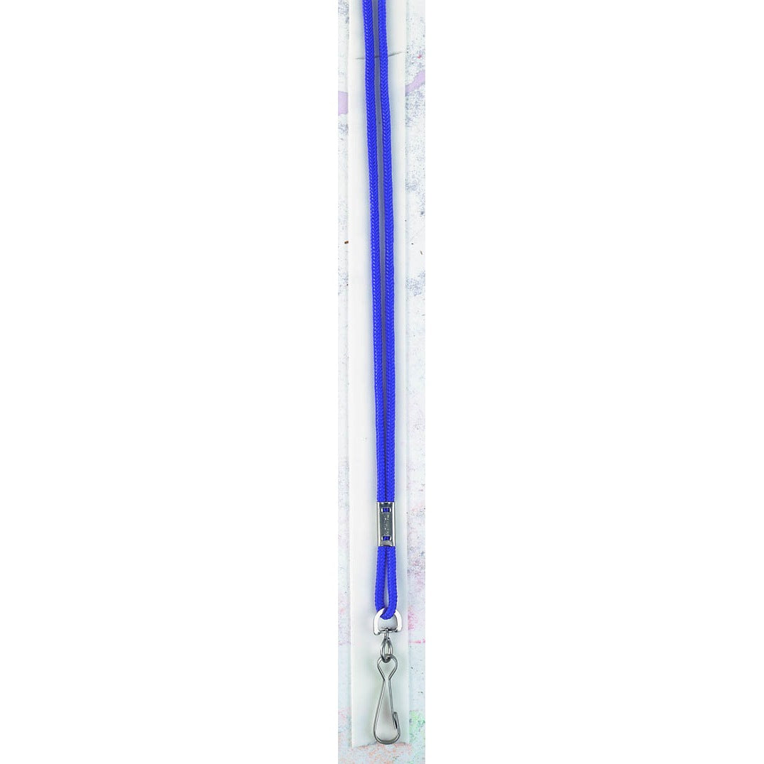Martin Sports Woven Rayon Lanyards with Large Snap, Dozen in Purple - Front View