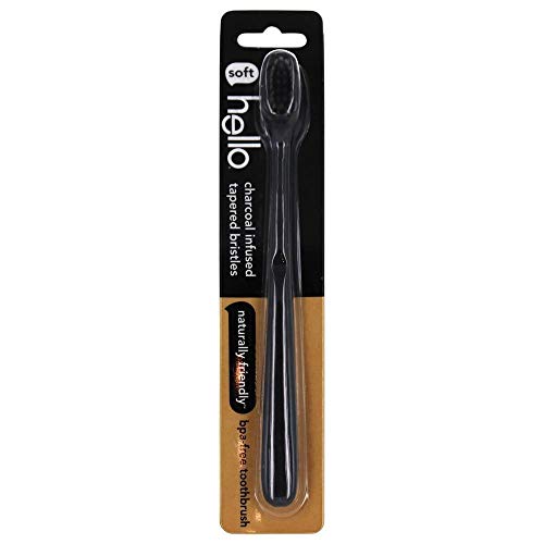 Hello Activated Charcoal Bristle Toothbrush, 1 ct
