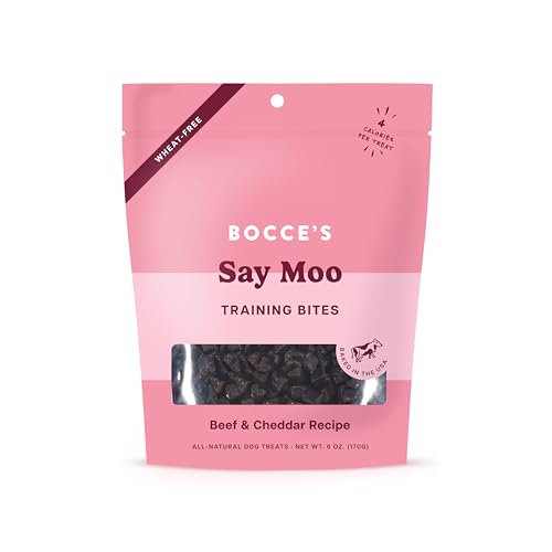 Bocce's Bakery Say Moo Training Bites Dog Treats, 6 oz (Case of 12)