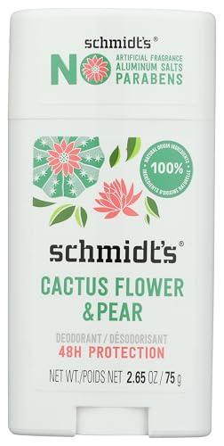 Schmidt's Cactus Flower & Pear Deodorant Stick, 2.65 oz