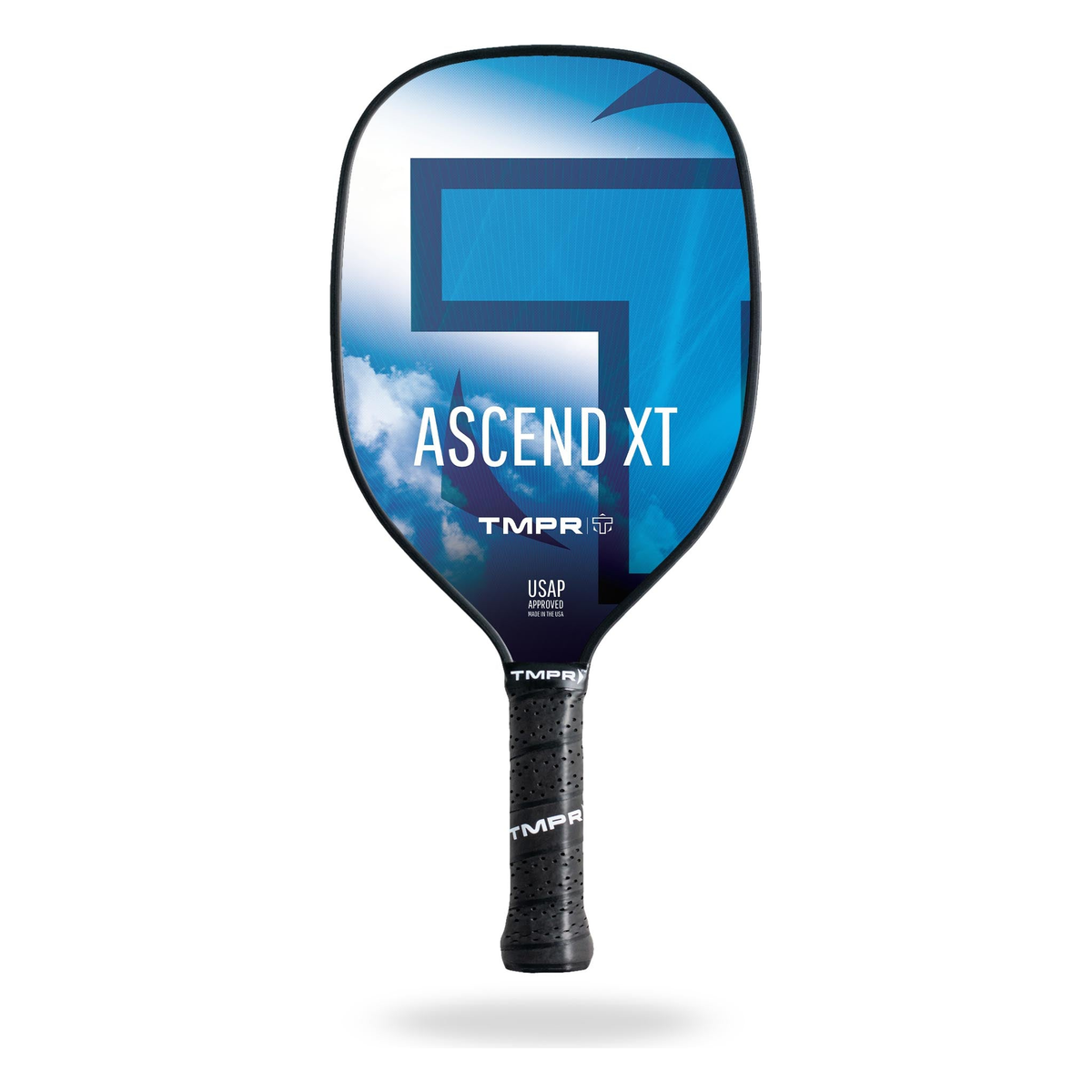 TMPR Ascend XT Pickleball Paddle, Medium Weight in Blue - Front View