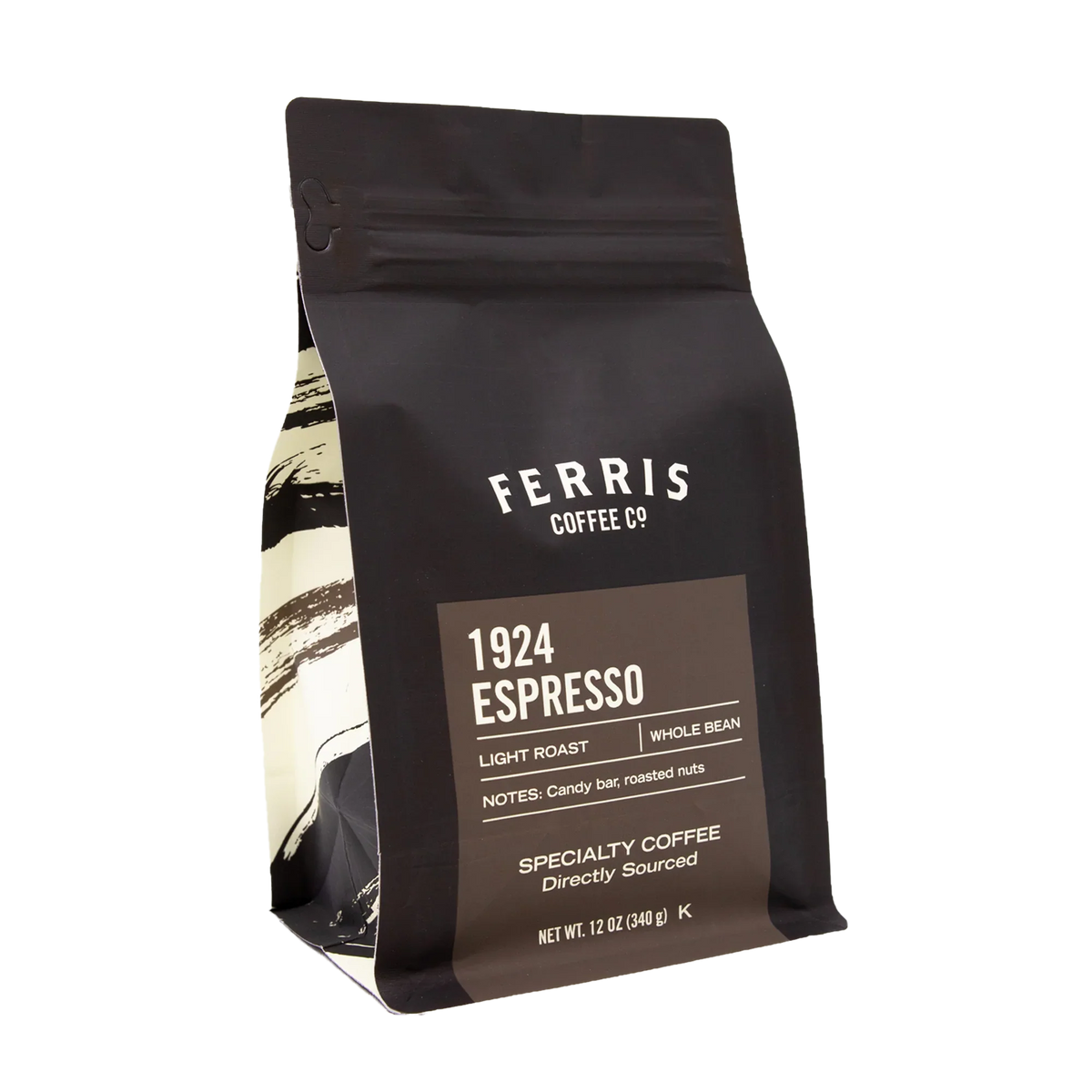 Ferris Nut Co. 1924 Whole Bean Coffee, 12 fl oz (Case of 6)