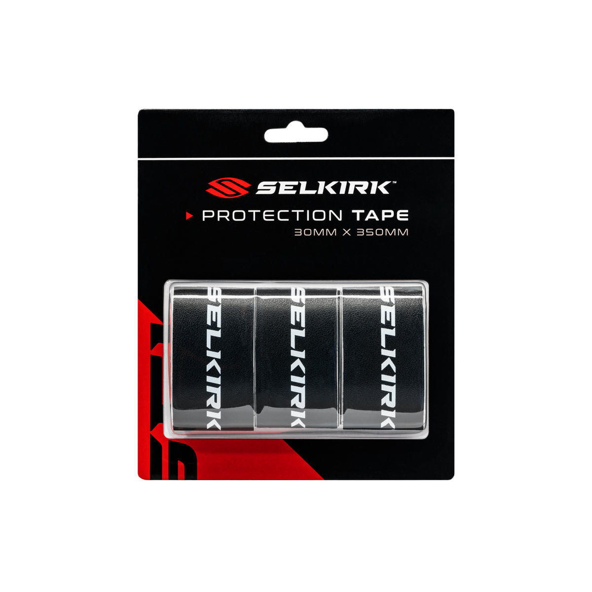 Selkirk Pickleball Paddle Protective Edge Guard Tape - 12 Packs Black / 30mm