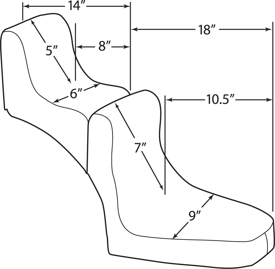 DRAG SPECIALTIES SEATS, Drag Specialties Seats Scorpion Solo Front Seat - Black DS907740