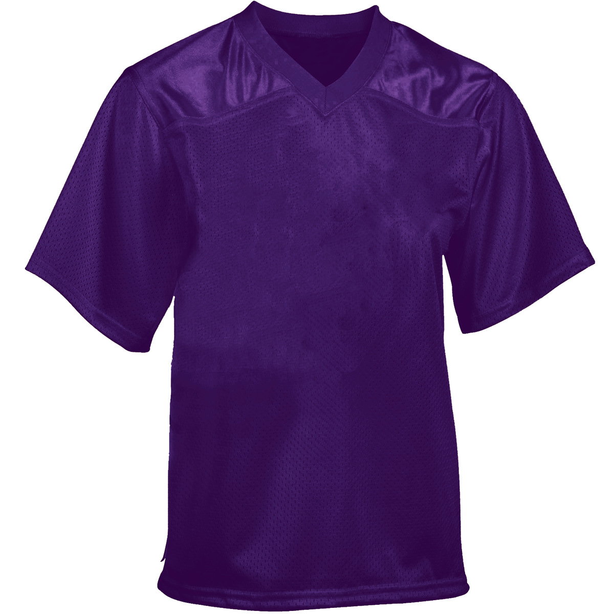 Martin Sports Flag Football Jersey, Polyester Mesh Fan Jersey in Purple Adult 2XL - Front View