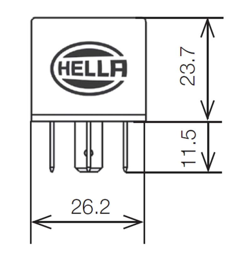Hella Relay 12V 20/40A Spdt Res - View 3