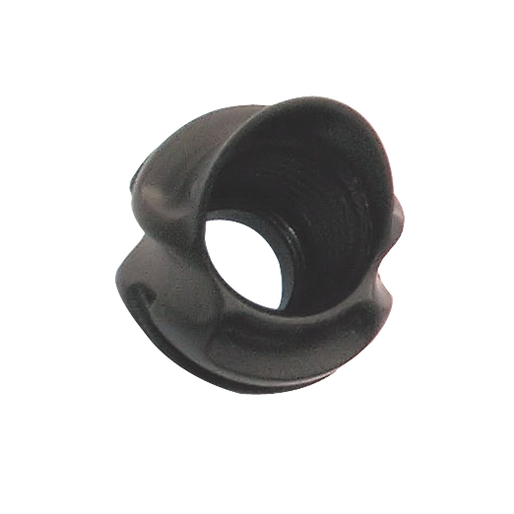 Specialty Archery Hooded Peep in Black 1/8 in. 45 Degree - Front View