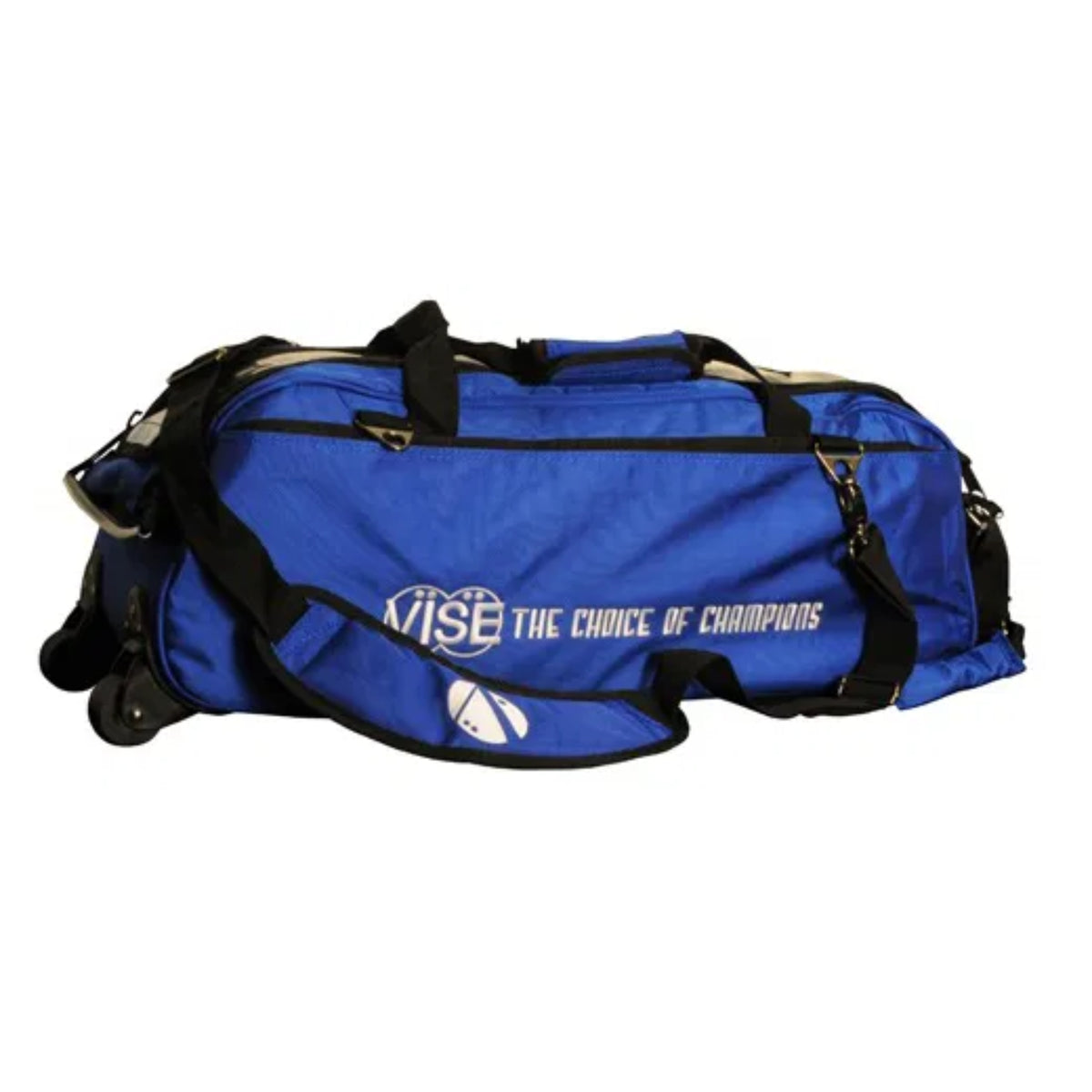 Vise 3 Ball Clear Top Roller Tote Bowling Bag
