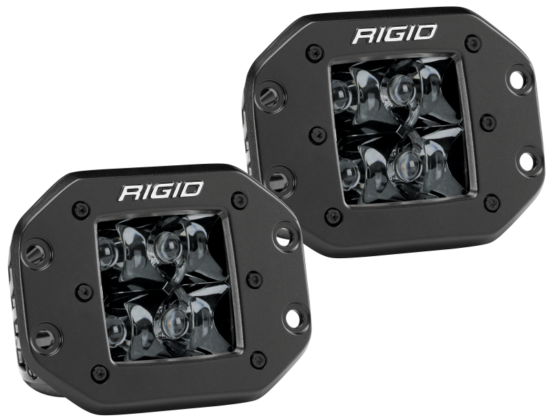 Rigid Industries D2 - Midnight Edition Flush Mount Spot Lights - View 3
