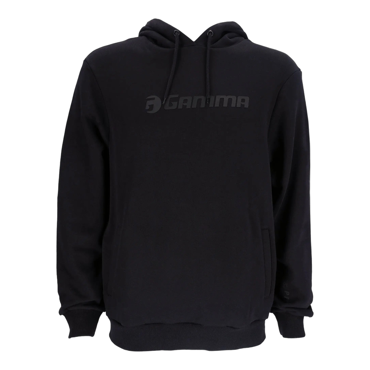 Gamma Unisex Pullover Hoodie in Black - front view