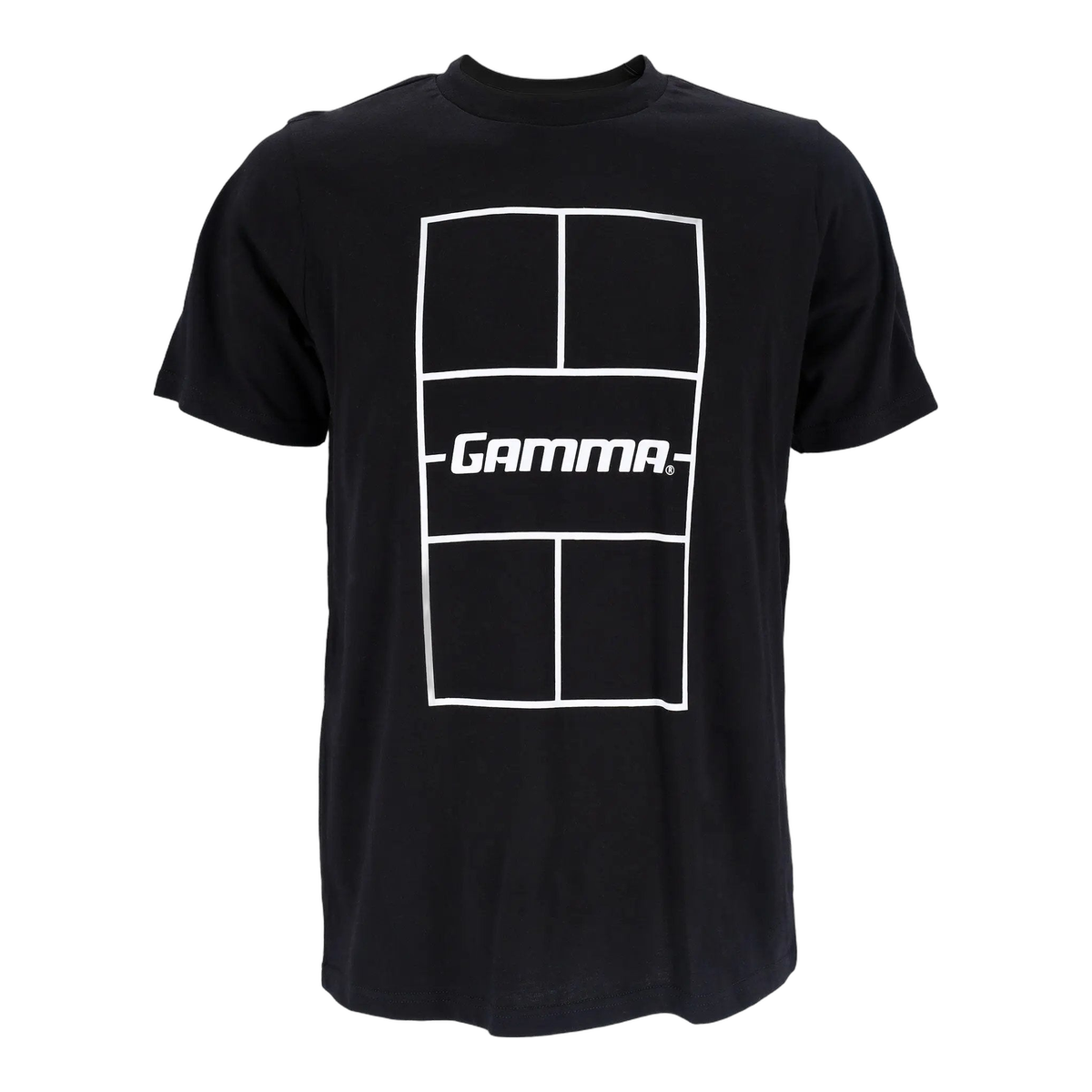 Gamma Unisex Park Short Sleeve Top in Black - front view