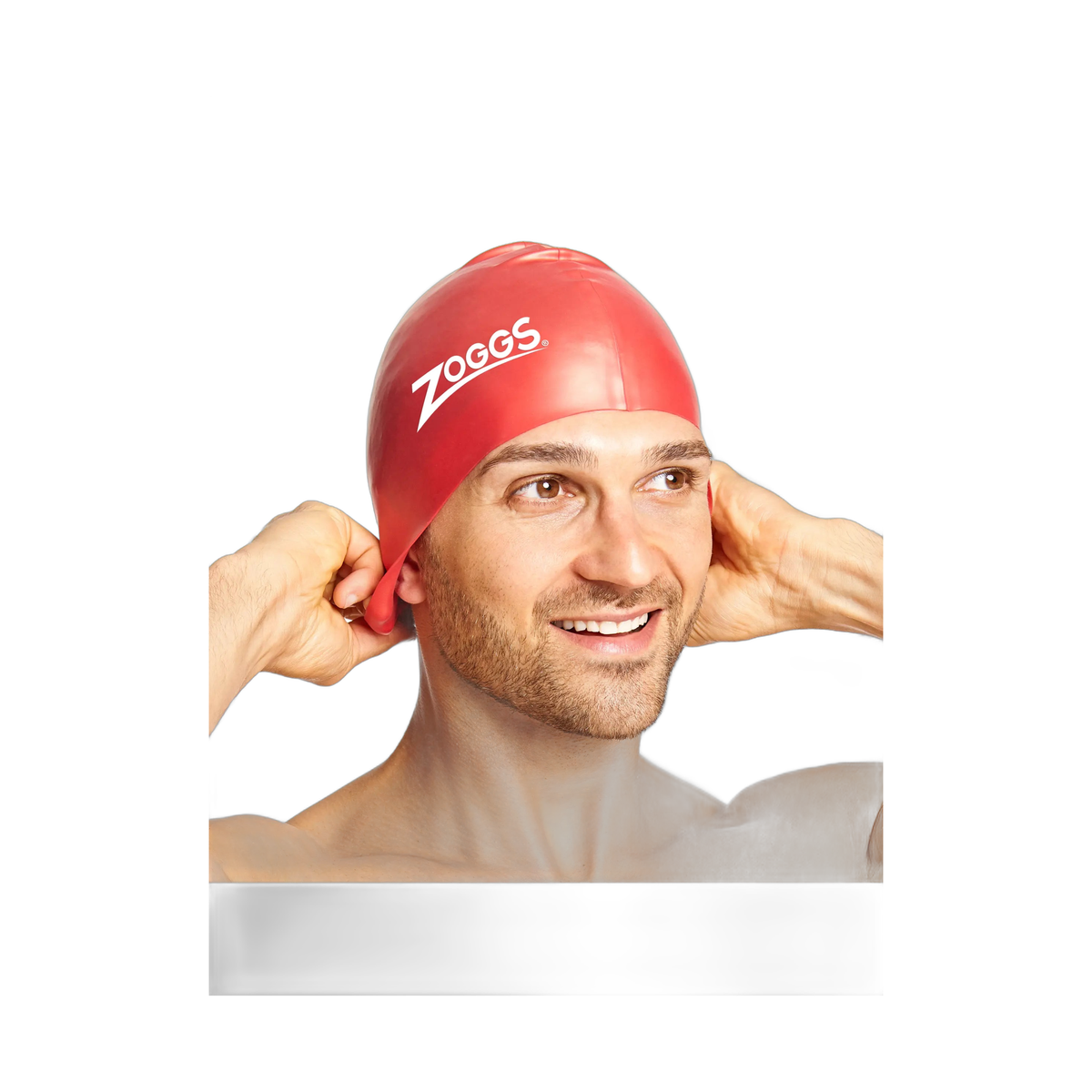 Zoggs Silicone Swimming Cap Superior Fit Embossed Non-Slip Swim Cap