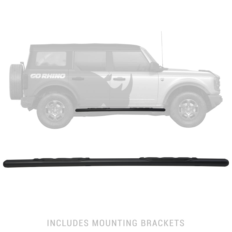 Go Rhino 18-20 Jeep Wrangler JLU 1000 Series Side Steps - Tex Blk - View 8