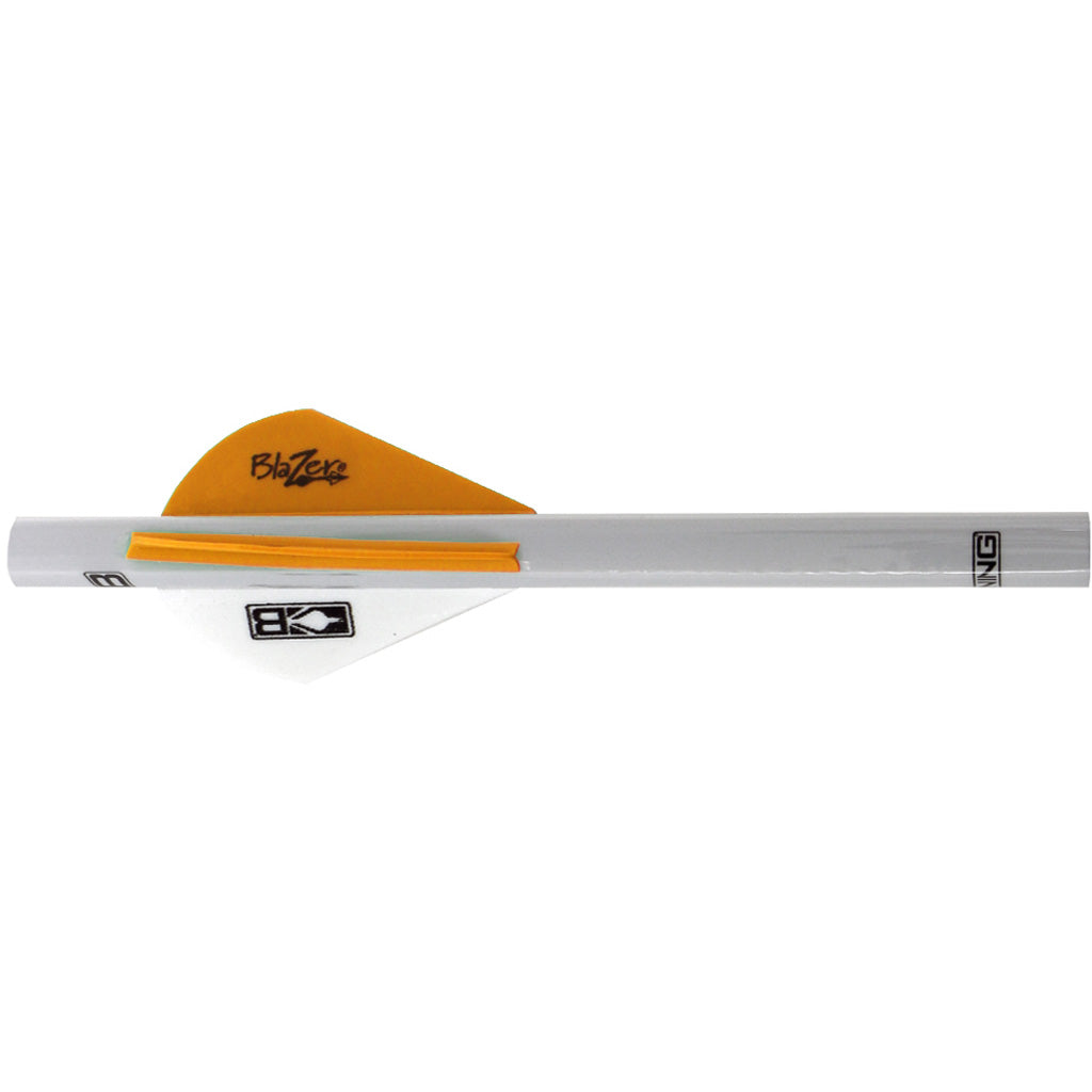 Bohning Blazer QuikFletch in White/Orange - Front View