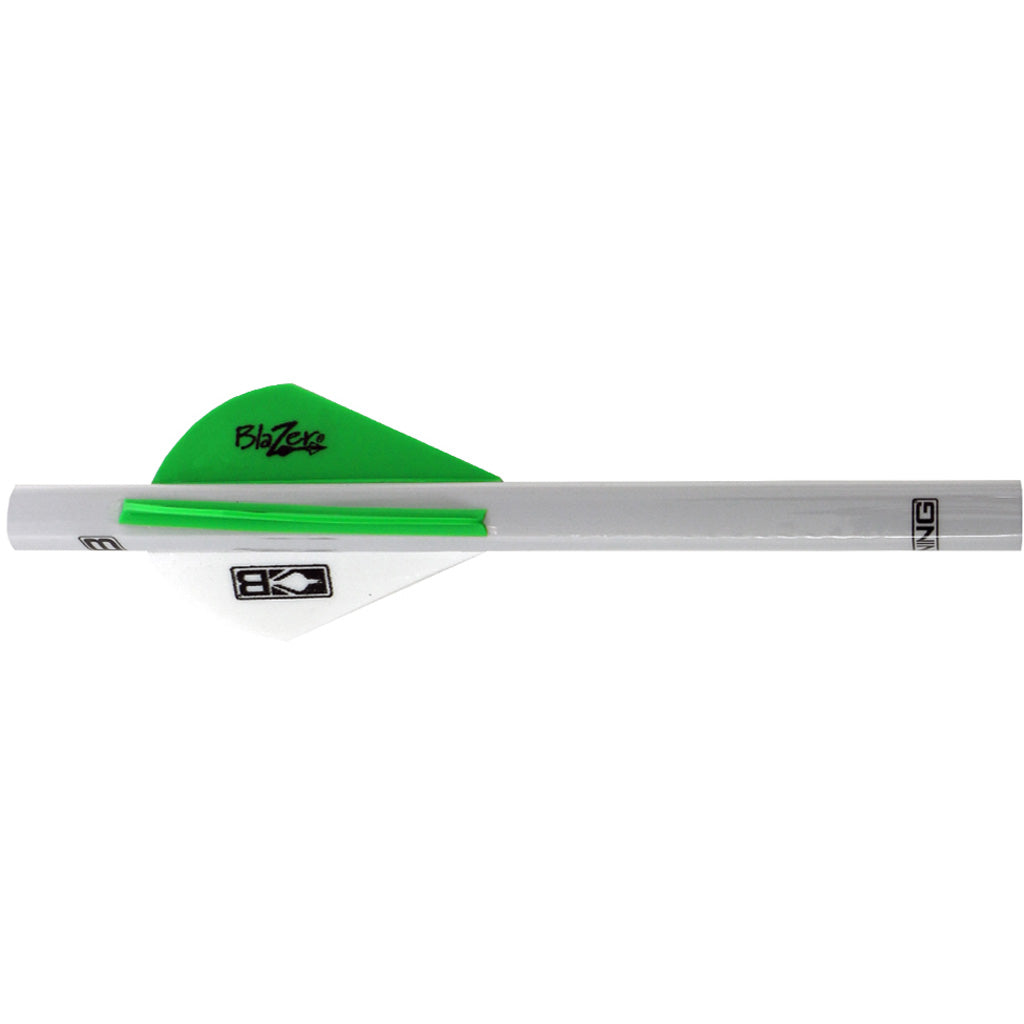 Bohning Blazer QuikFletch in White/Green - Front View