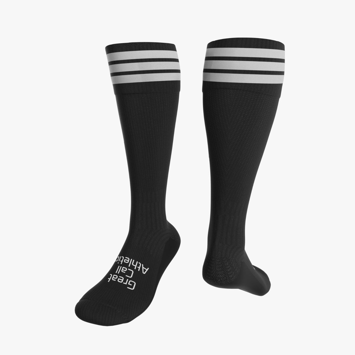 Pro Soccer Referee Socks | 3 Pairs | 3 White Stripe