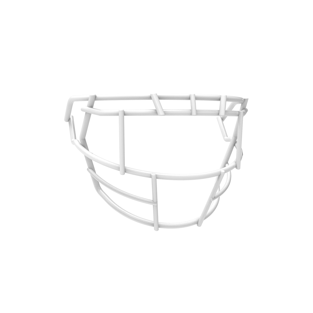 SCHUTT F7 EGOP 808-NB-VC premium football facemask in white, displayed on a white background.